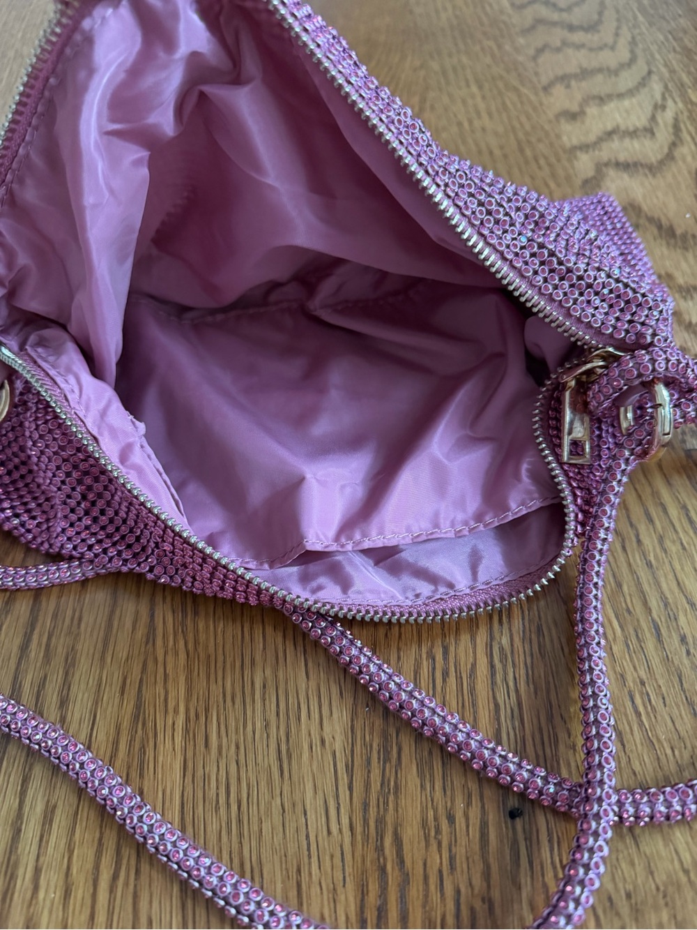 Pink/purple Rhinestone Shoulder Bag - Picture 8 of 8